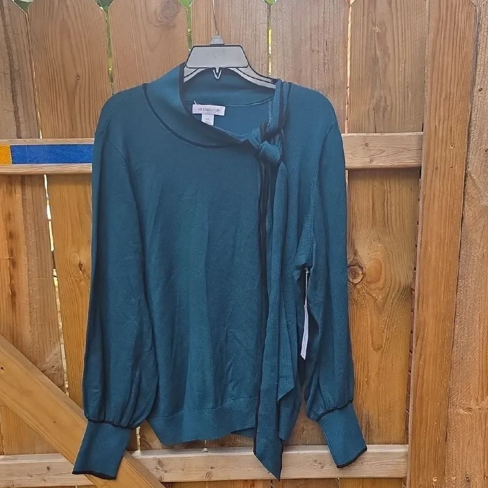 Liz Claiborne Teal Knit Top